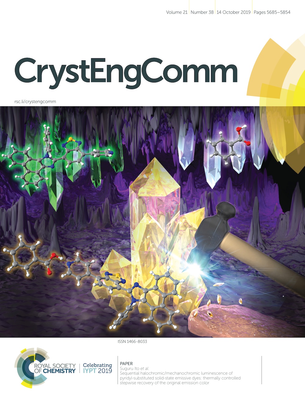 CrystEngComm 2019 Cover
