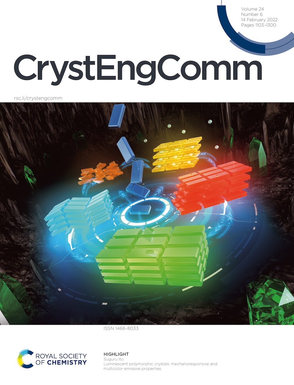 CrystEngComm 2022 Front Cover